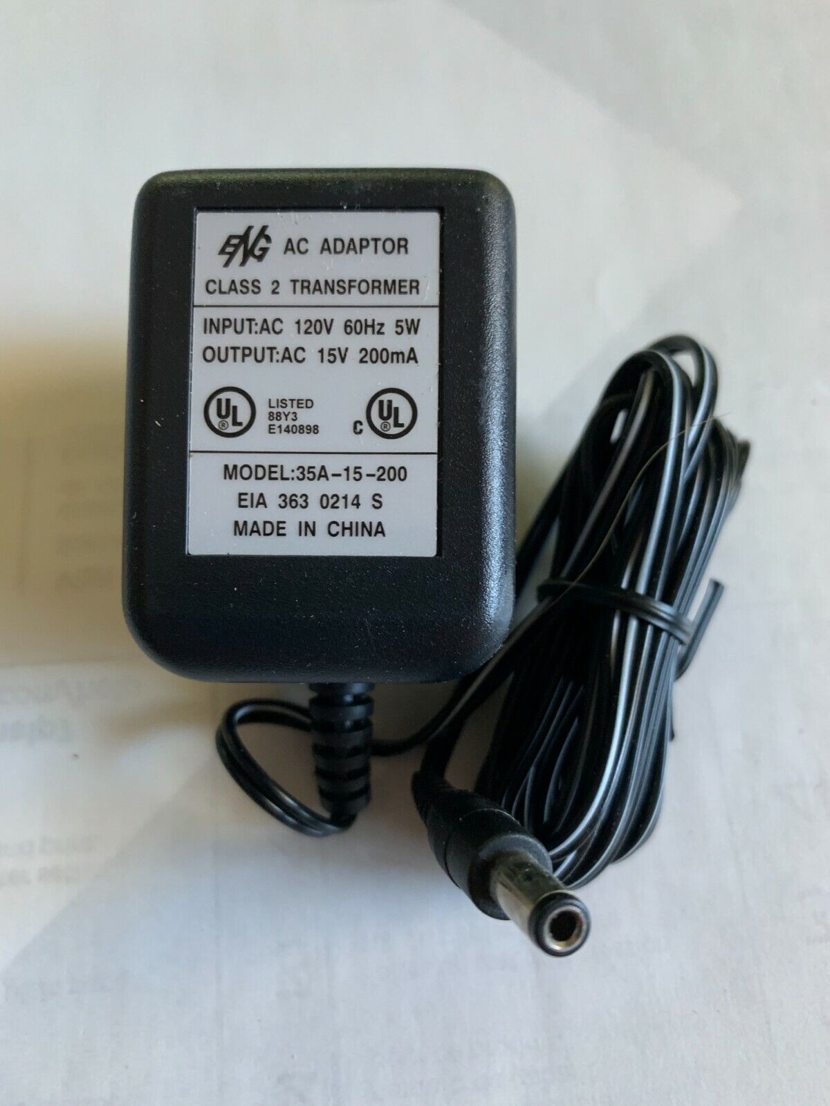 *Brand NEW*ENG 35A-15-200 15V 200mA AC DC ADAPTE POWER SUPPLY